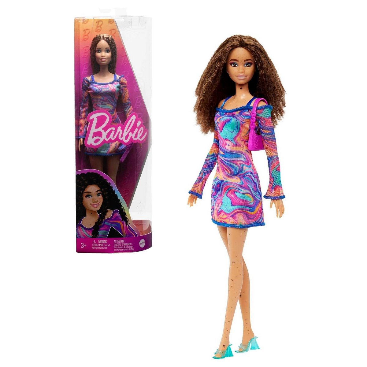 Barbie Fashionistas - Vestido Estampado Marmol
